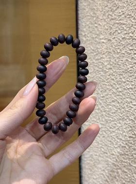 天然降真香沉香算盘珠手链手串 6*8mm 文玩饰品 DM305