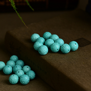 菱镁矿回纹珠散珠 DIY手串项链配件 12mm TY1194