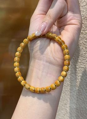 黄金库克镶铜手串 文玩手链饰品 DM300