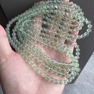 LH785 水晶手串饰品礼物 天然绿萤石三圈手链女款 多圈时尚