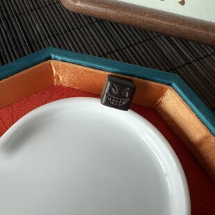 沉香喜怒哀乐方糖直孔 diy手绳项链手串文玩佛珠配饰 DM355