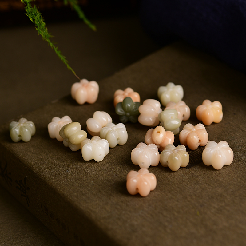 菩提根小花通孔配件 DIY手串项链 14*9mm CF437