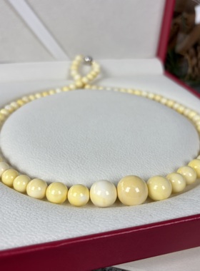 鹅黄色贝壳塔链项链女款时尚饰品礼物 TY2787