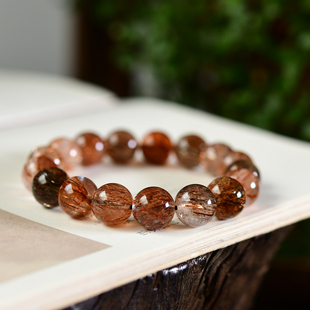 烟花黑金超手串天然巴西三矿共生黑金超手链黑金超七手串 XL438