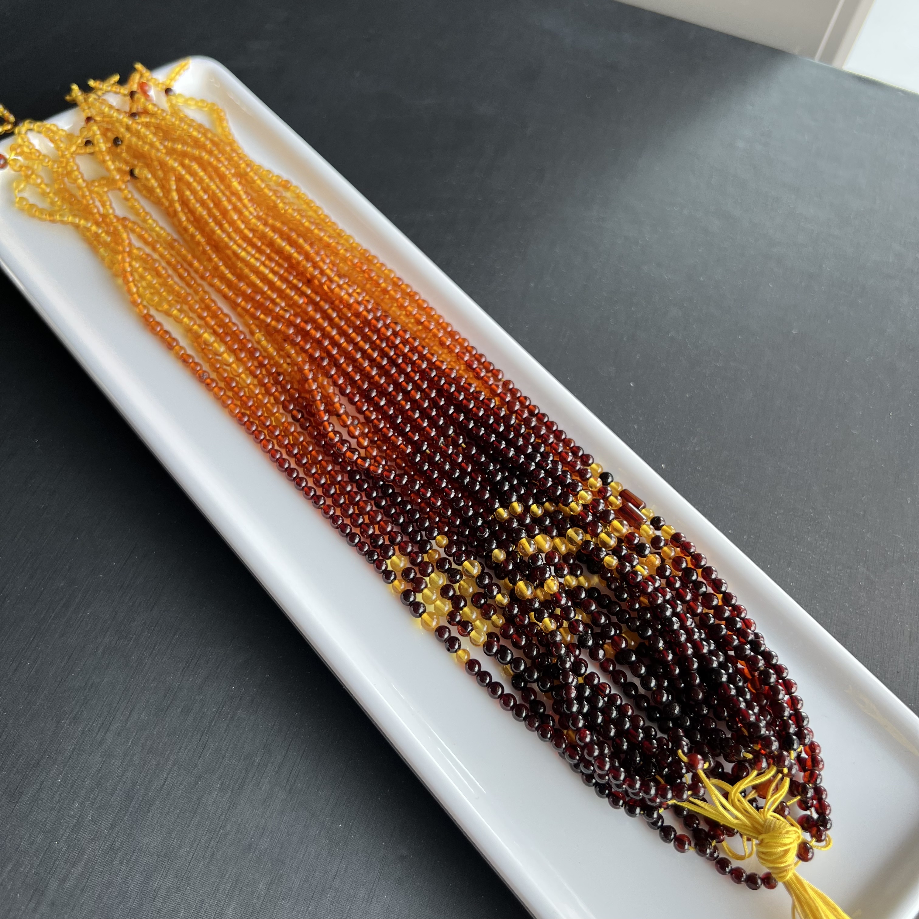 天然蜜蜡彩虹链净水蜜蜡彩虹链子配链吊坠项链配链 XL490