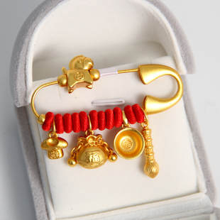 可改款/生肖马蛇宝宝安全别针婴儿出生礼物孕妇防惊吓护平安挂件