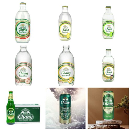 【泰象家族】泰象牌原装泰国进口Chang苏打水325ml*24瓶泰象