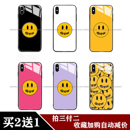 drew笑脸oppoa5贾斯汀比伯a83a77a79适用r17r11sr15手机壳a9a7xk3
