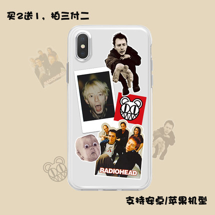 电台司令Radiohead手机壳适用oppo reno 2 3 4 5 6 7 8 9 z se pro plus摇滚乐队周边创意拼贴定制硅胶套软