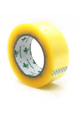 抗拉不断小蜜蜂封箱胶带透明打包胶纸米黄色100码200码300码胶带