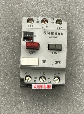 Siemena 3VE1015-2FUOO三相马达电机保护开关断路器0.63-1A
