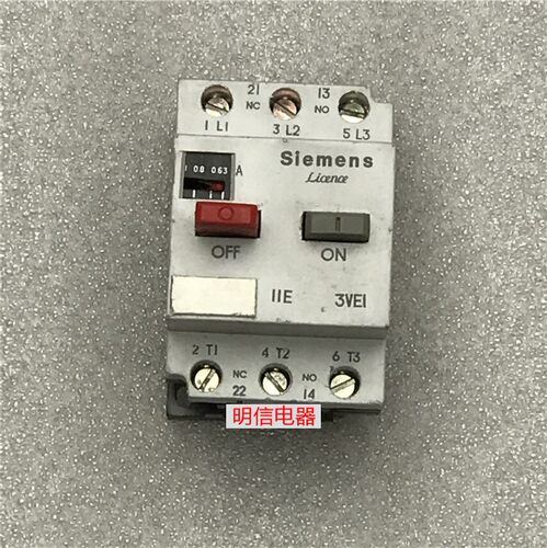 Siemena 3VE1015-2FUOO三相马达电机保护开关断路器0.63-1A