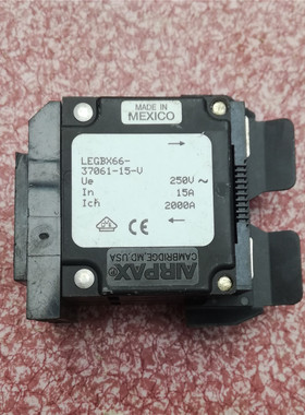 AIRPAX埃伯斯LEGBX66-37061-15-V 250VAC15A油阻尼设备液磁断路器
