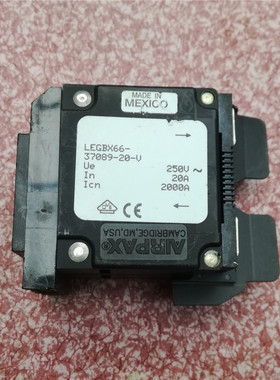 AIRPAX埃伯斯LEGBX66-37089-20-V 250VAC20A油阻尼设备液磁断路器