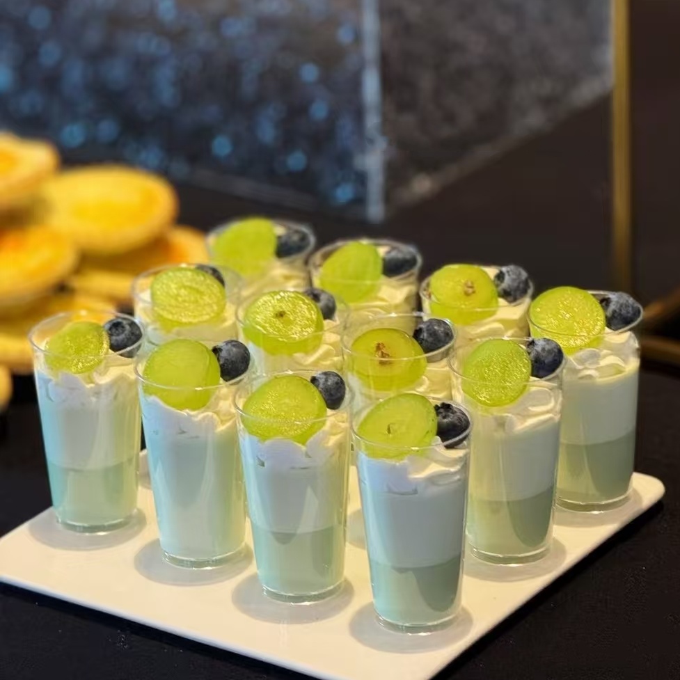 圆形慕斯杯甜品台烘焙塑料