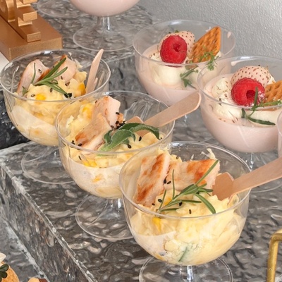 高脚慕斯杯布丁杯冰淇淋杯红酒杯果冻杯透明硬塑料一次性杯子创意