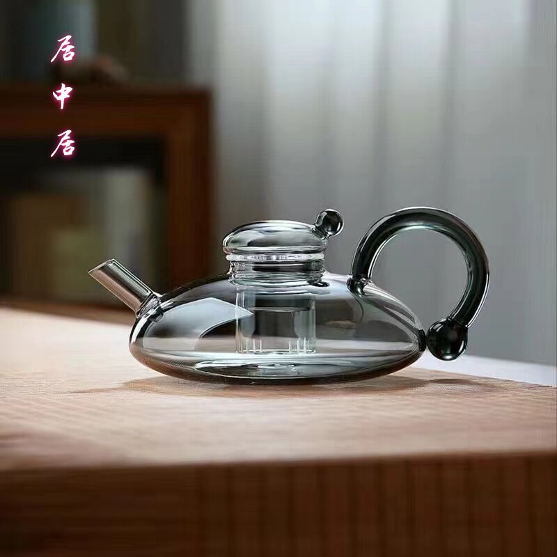 家居好物花茶壶套装水果茶具耐热玻璃北欧风格轻奢养生电陶炉加热