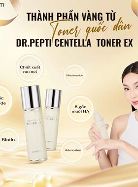 Nuoc hoa hong Toner Dr. Peti Centella EX mau moi 180ml