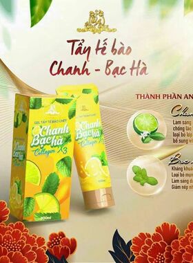 tay te bao chet colagenX3 Danh cho da mat va body 200ml