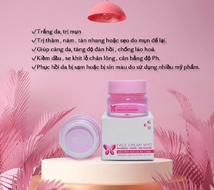 Kem duong tri mun tang myo face trang