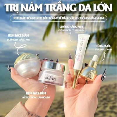 越南面霜Combo5 sp kem tri nam trang da hoa nhung tuyet 40g