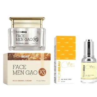 越南面霜Kem face men gao x3 & serum collagen yen duong trang