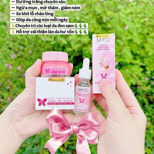 越南面霜Combo Serum +face myo duong trang tri mun mo tham