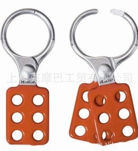 原装精品masterlock玛斯特417防火花1英寸铝制六孔安全绝缘搭扣