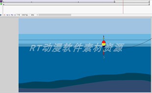 钓鱼动画素材006浮漂线组模板源文件AN及flash通用