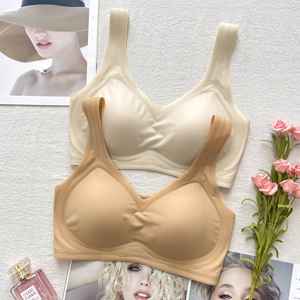 古妃正品无痕背心式运动内衣女士聚拢收副乳薄款无钢圈睡眠文胸罩