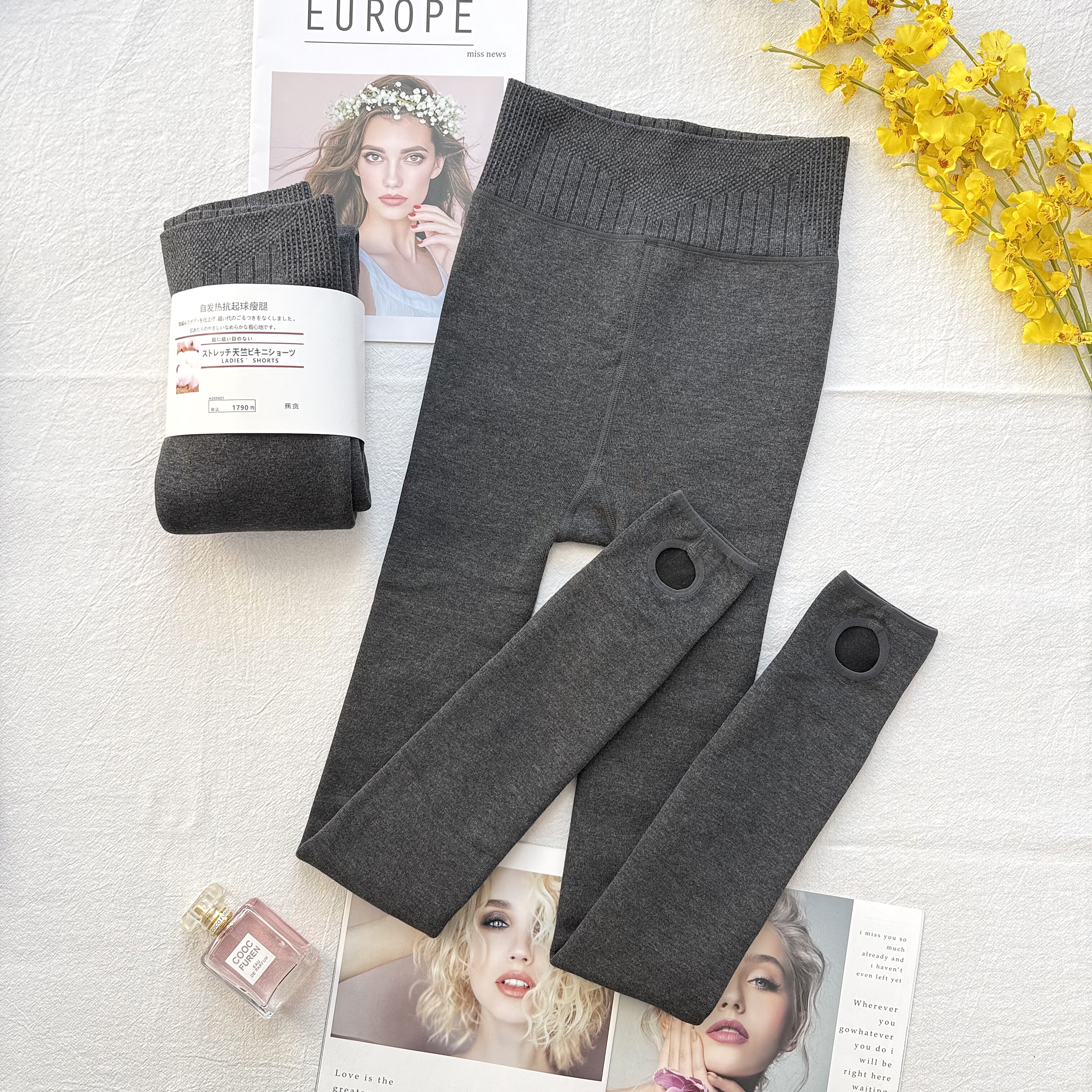 秋冬新款加绒加厚保暖连裤袜女瘦腿高腰收腹提臀塑形打底裤袜踩脚