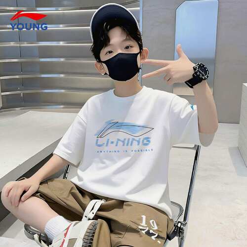 李宁童装儿童速干短袖男童半袖