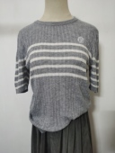 百搭休闲显瘦短袖 针织衫 薄款 春夏季 气质甜美温柔风短款 毛衣上衣女