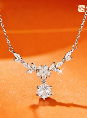 梵汐银质繁花穗穗平安项链轻奢小众锁骨项链送女友礼物