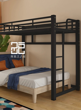 租房新款神器省空间高架床毕业生铁艺单上层阁楼床上床下桌单人床