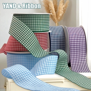 4CM英伦风格 子布艺织带丝带彩带手工蝴蝶结发饰头饰材料DIY辅配料