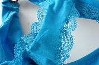 Plus-size cotton triangular underwear for women, 300 pounds, overweight M size, antibacterial lace-trimmed, sexy underpants and trouser cuffs thumbnail 6