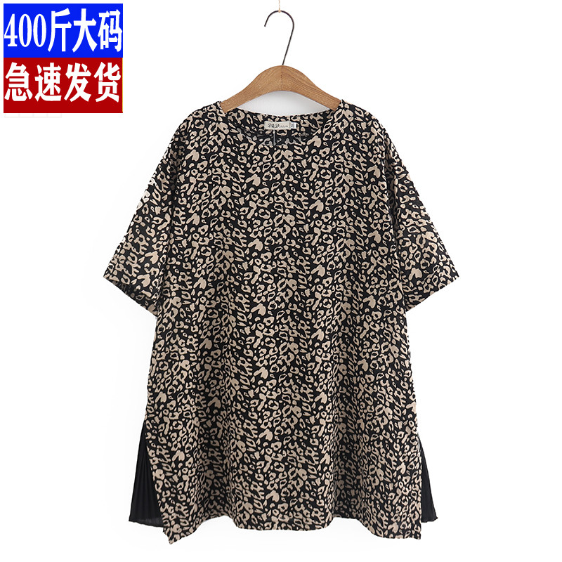 复古中长款棉麻印花拼接
