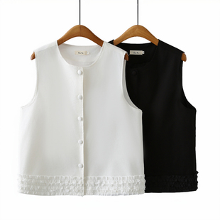 2025秋季新款200斤胖MM大码女装外套通勤内搭韩系叠穿显瘦小马甲