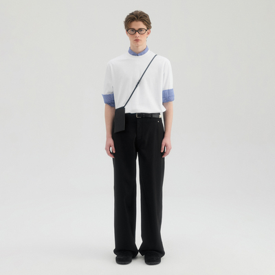 MYSAMESAMET恤宽松休闲纯色