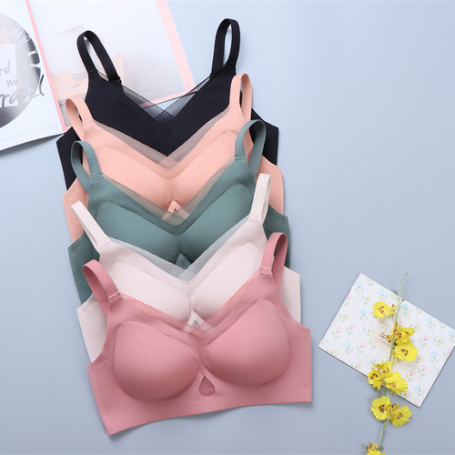 麦曼无钢圈简约乳胶少女文胸包邮