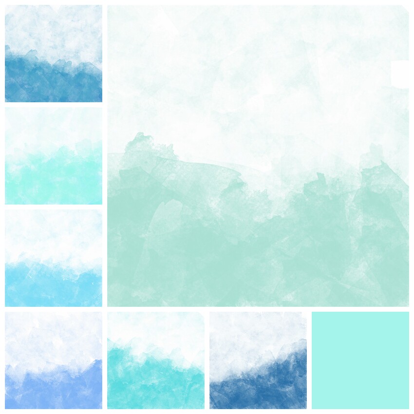 蓝色水彩渐变水墨晕染底纹肌理图案背景jpg格式后期设计素材