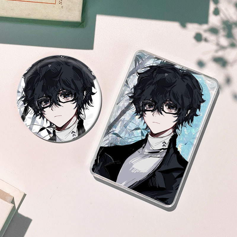 女神异闻录5雨宫莲流沙麻将流麻徽章吧唧谷子周边咕卡礼物挂件