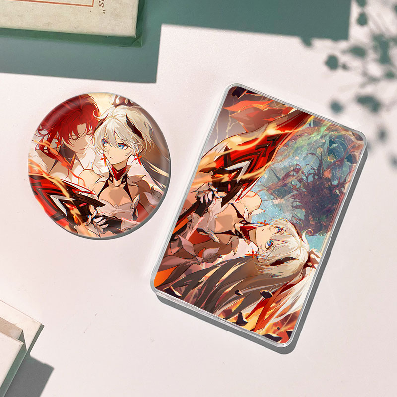 崩坏学园2琪亚娜流沙麻将流麻徽章吧唧谷子卡砖摆件周边咕卡礼物