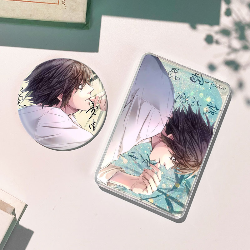 夜神月L基拉流沙麻将流麻徽章吧唧谷子卡砖摆件周边咕卡礼物成品