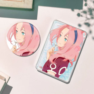 火影忍者春野樱流沙麻将流麻徽章吧唧谷子动漫周边礼物挂件立牌