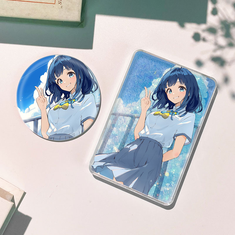 败犬女主八奈见杏菜流沙麻将流麻徽章吧唧谷子卡砖摆件周边礼物