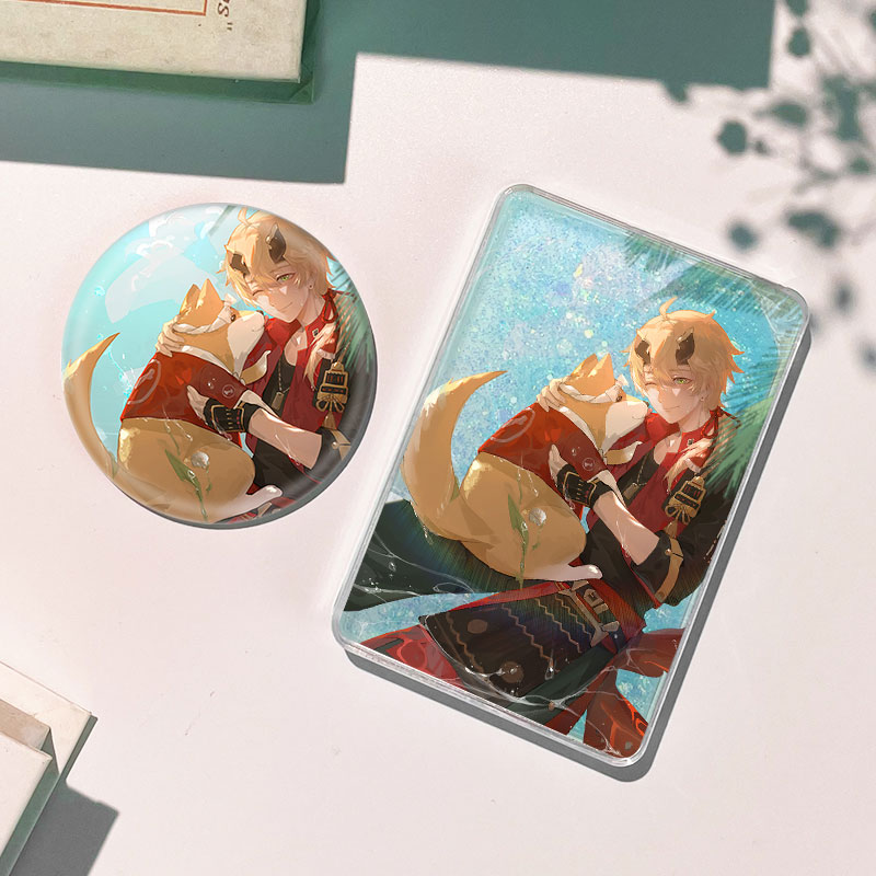 托马渡来介者流麻流沙麻将卡砖咕卡礼物徽章吧唧谷子动漫周边挂件