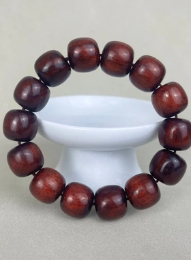 单圈手串款桶珠总汇手链老型平绿檀黄花梨檀文玩紫光引流