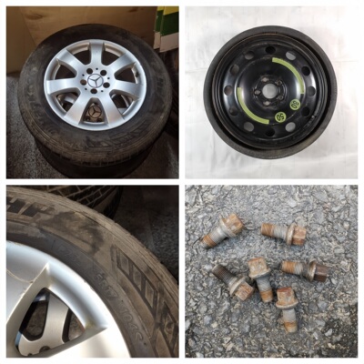 适用于奔驰W251 R280 R320 R350 R400 R500轮毂螺丝 钢圈 备胎